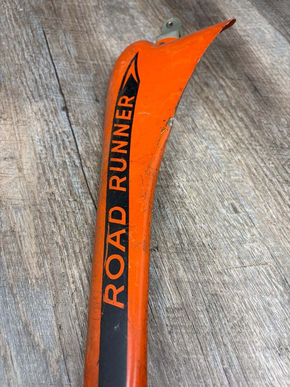 Vintage Iverson Road Runner Bicycle Chain Guard Orange Muscle Bike 1960s 1970s